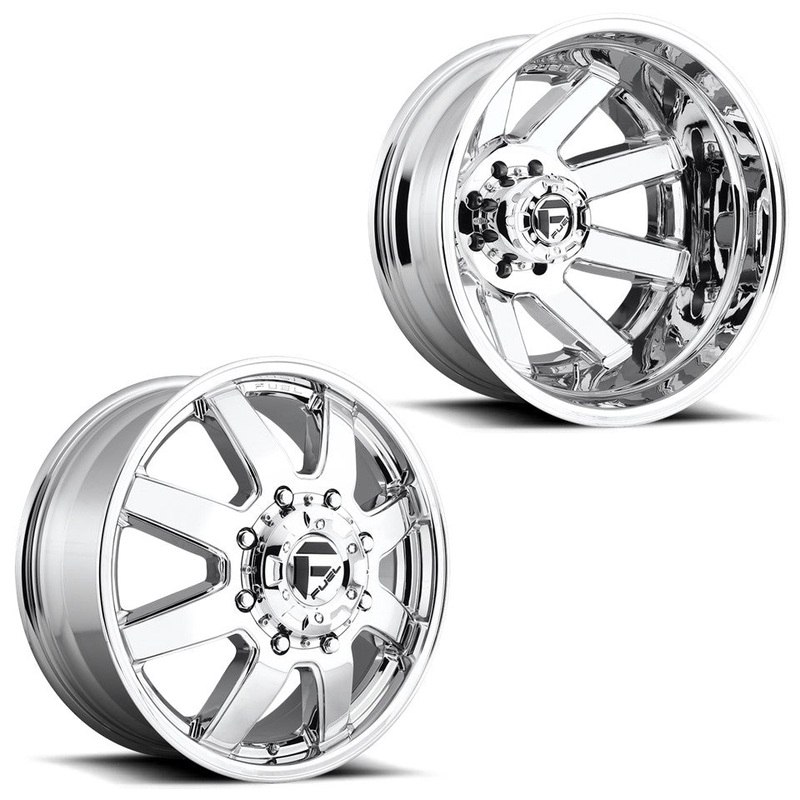 17×6.5 D536 Fuel Maverick Chrome PRE-11 GM PRE-19 DODGE PRE-99 FORD DUALLY Wheels 8×6.5 Set of 4 (Fits Stock UP to 285 tire)