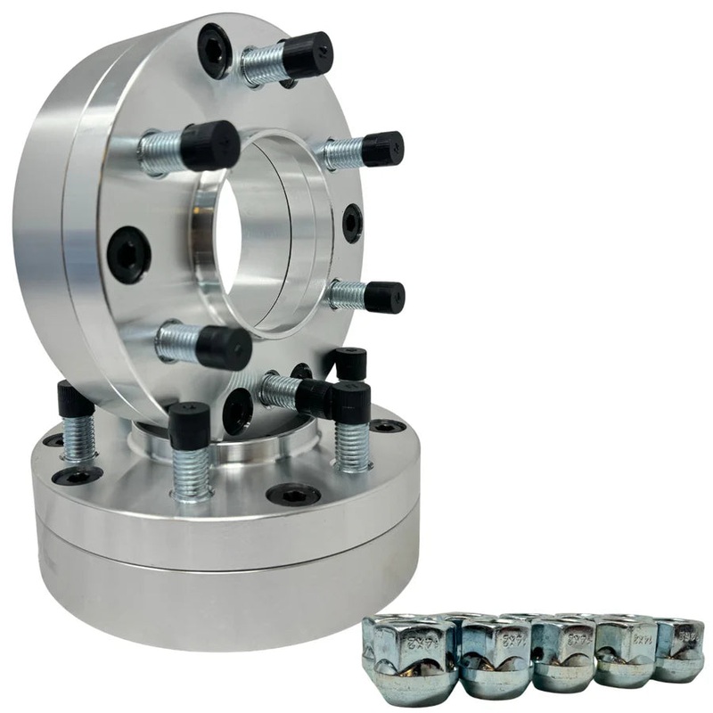 2 Inch Thick 5×5.5 to 6×5.5 Dodge Ram Wheel Adapters Hub Centric | USA Made Heavy Duty | Use 2019 & Newer Ram 6 Lug Wheels On 2018 & Older 5 Lug RAM Trucks OEM Spec 14×1.5 Studs & Lug Nuts 77.8mm OEM Center Bore | AKA 5×139.7 to 6×139.7 50mm