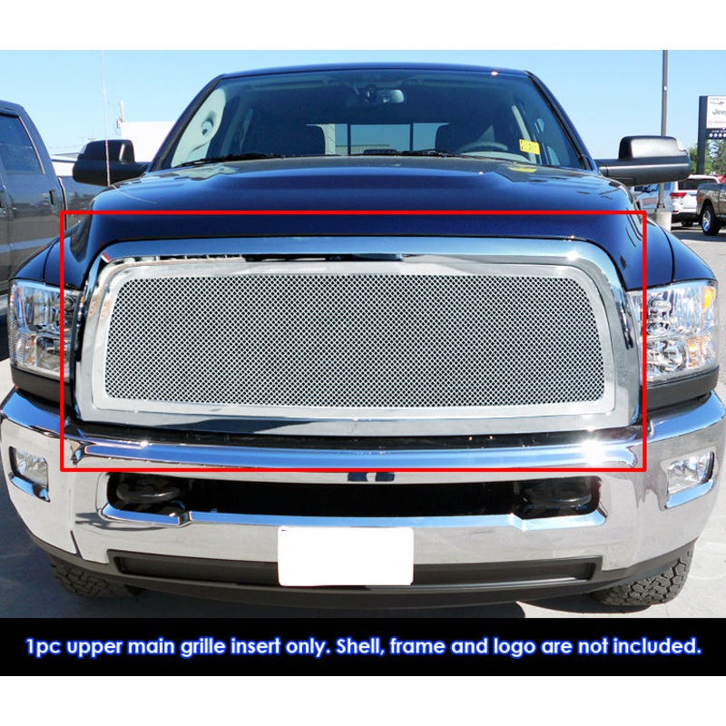 APS GR04GFH79T Main Upper Mesh Grille Fits 2010-2013 Dodge Ram 2500