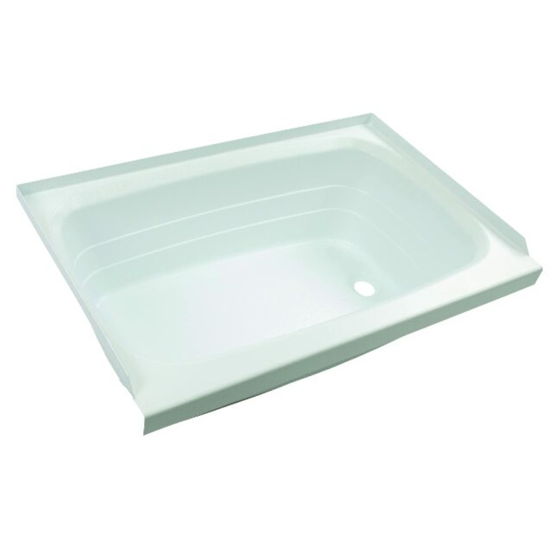 Lippert Replacement 24″ x 36″ White Bathtub with Right Drain, Scratch-Resistant ABS Acrylic Compatible with RVs, Travel Trailers, 5th Wheels, Motorhomes – W2436RHSPK