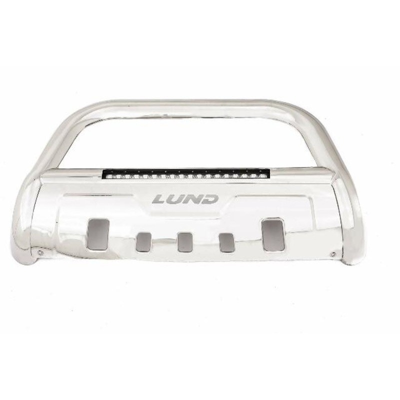 Lund 47021219 Bull Bar with Integrated LED Light Bar, Polished Stainless Steel Compatible with Toyota 4Runner 2010-2019