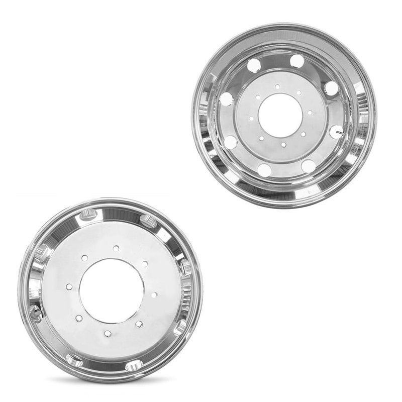 19.5×6 Road Ready RRW-3424 Polished 99-04 FORD DUALLY Wheels 8×225 Set of 4 (Fits Stock Tire Sizing)