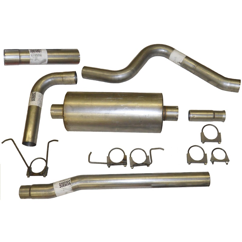 3.5″ Cat-Back Single Exhaust Kit, W/Specially Designed Welded HVS Performance Muffler 3405815
