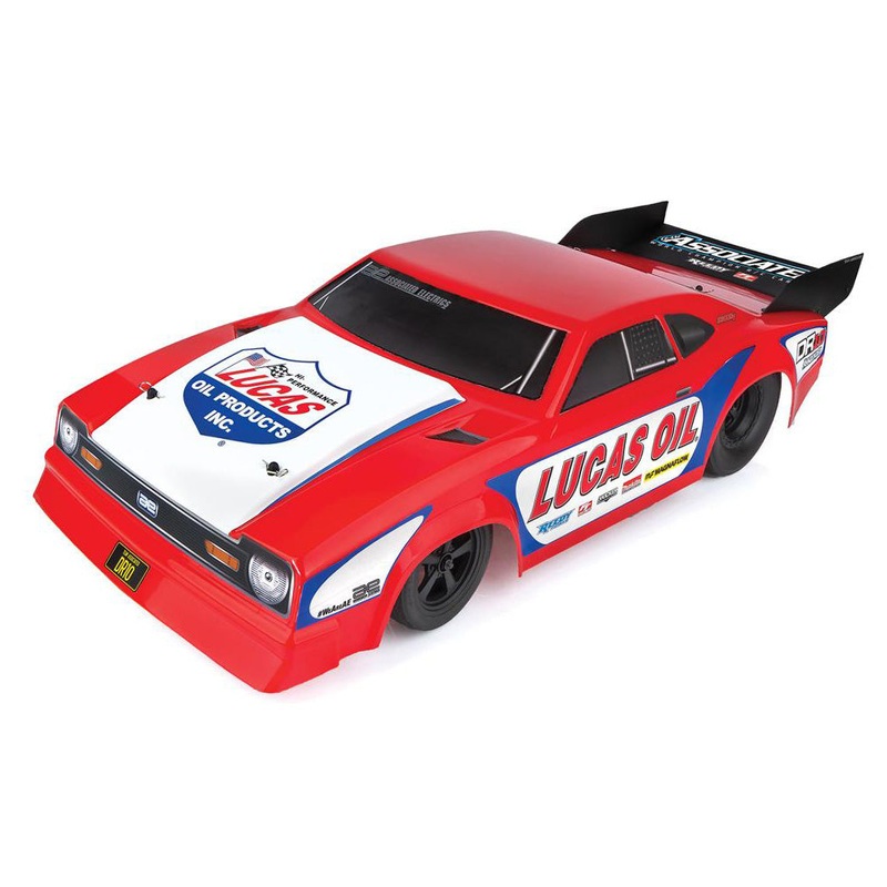 Team Associated DR10 Drag Race Car, Brushless 2WD, 1/10 RTR, Lucas Oil,Combo