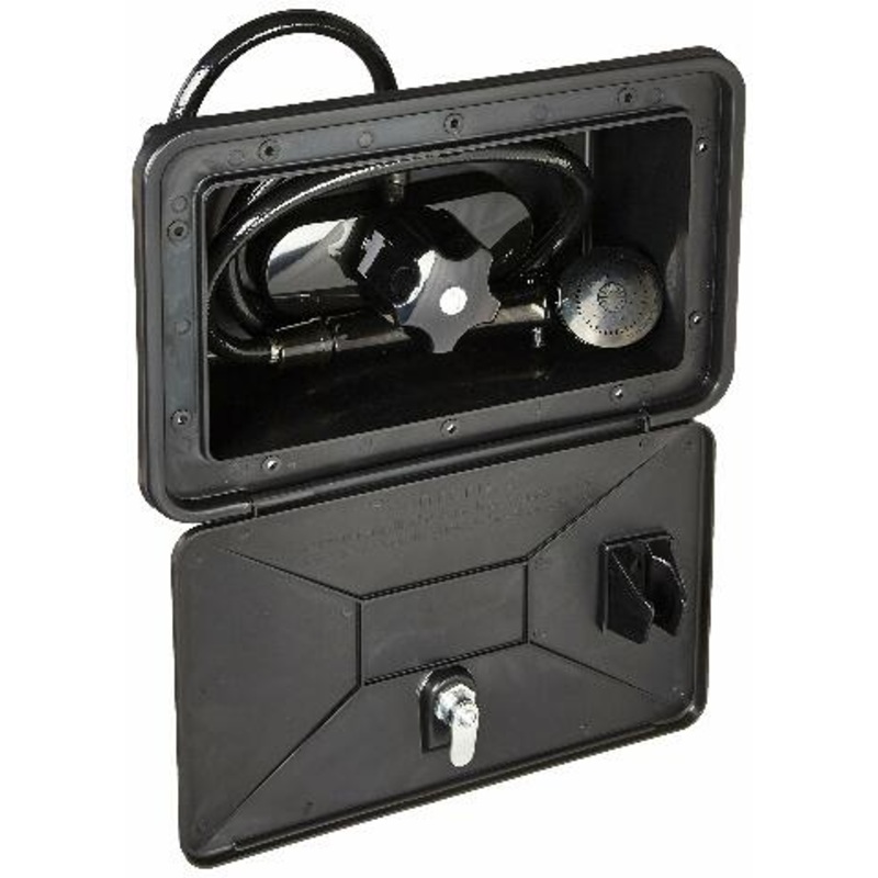Empire Brass SHWRBOX-1-BLK RV Single Lever Exterior Shower Box Kit – Black