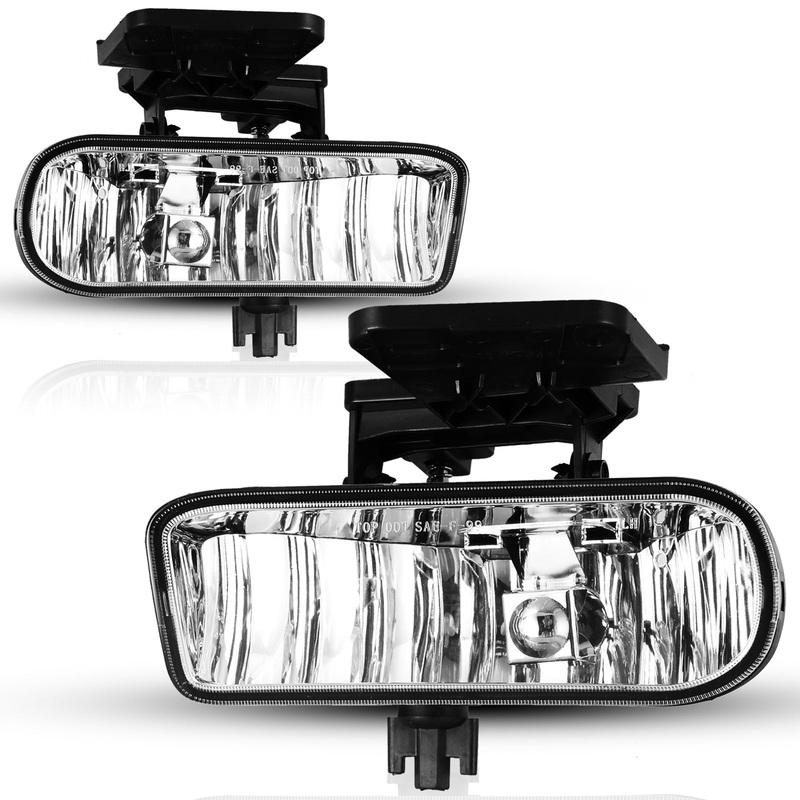 For 1999-2002 GMC Sierra 1500 2500 3500 /2000-2006 GMC Yukon Fog Lights – Clear