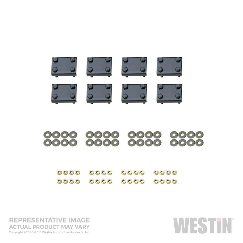 Westin 22-1665 Premier Oval Nerf Bar Mount Kit fits 2007-2021 Tundra Double Cab CrewMax Black Pair