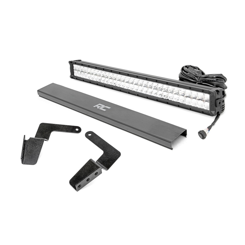LED Light Kit | Bumper Mount | 30″ Chrome Dual Row | White DRL | Toyota FJ Cruiser (07-14)