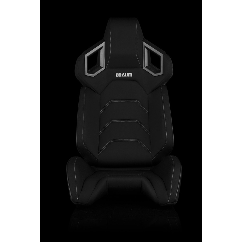 Universal BRAUM ALPHA-X SERIES RACING SEATS (BLACK CLOTH)  PAIR