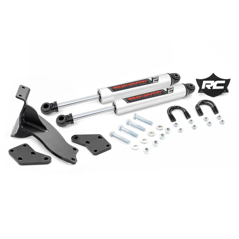 V2 Steering Stabilizer | Dual | 2.5-8 Inch Lift | Ram 2500 (14-24)/3500 (13-24)