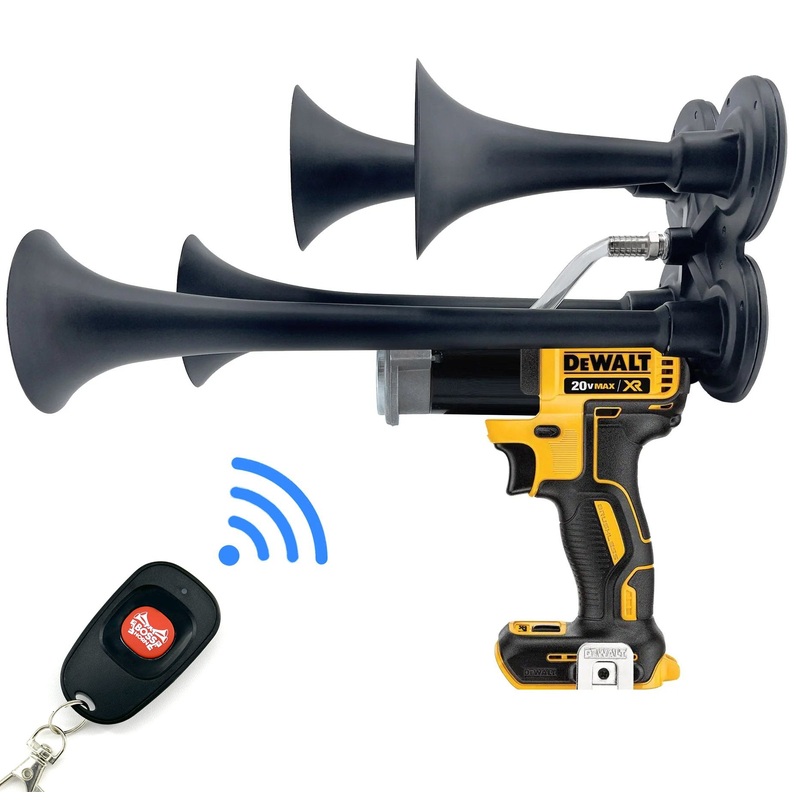 BossHorn DeWalt Quad Train Horn 20v