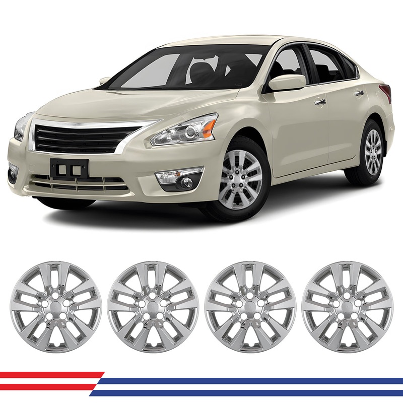 WINJET 16′ Hubcaps Wheel Rims Cover for 2013-2018 Nissan Altima Sedan – Chrome