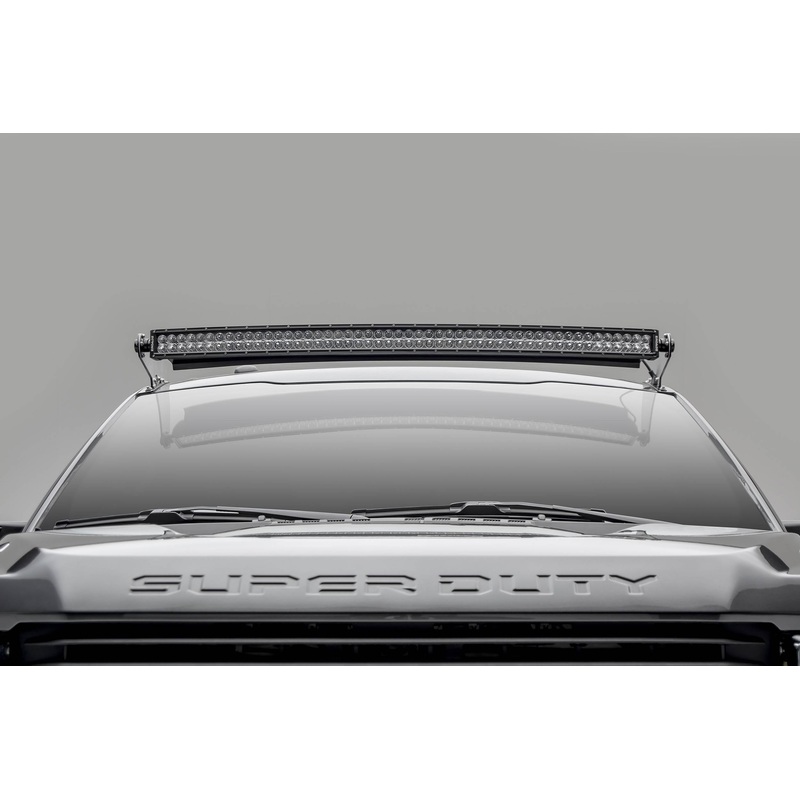 ZROADZ Z335171 Black Mild Steel Front Roof LED Bracket Fits 2017-2022 Ford F-250 F-350 F-450 F-550
