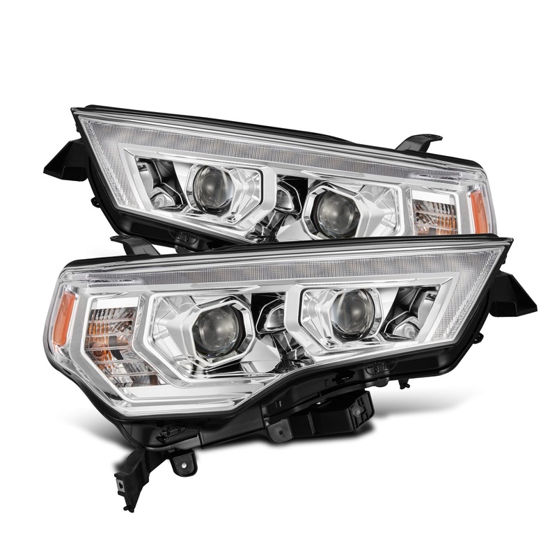 ALPHAREX 2014-2023 Toyota 4Runner MK II LUXX-Series LED Projector Headlights Chrome