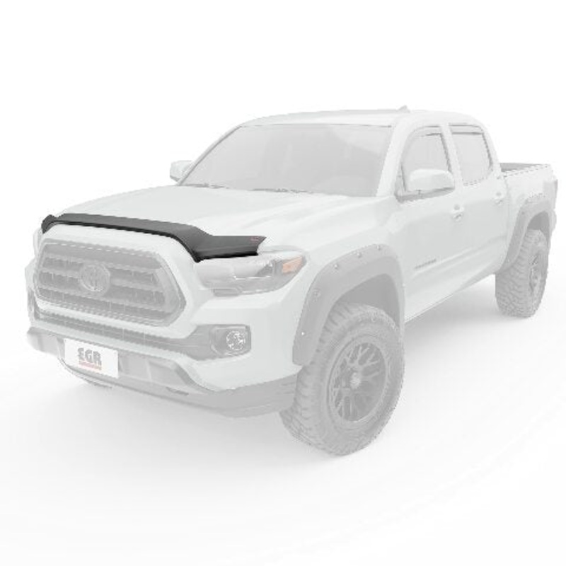 EGR 305085 SuperGuard Hood Guard Bug Deflector Protector, Matte Black Finish, Compatible with Select  to  Toyota Tacoma All Cabs Models 2023