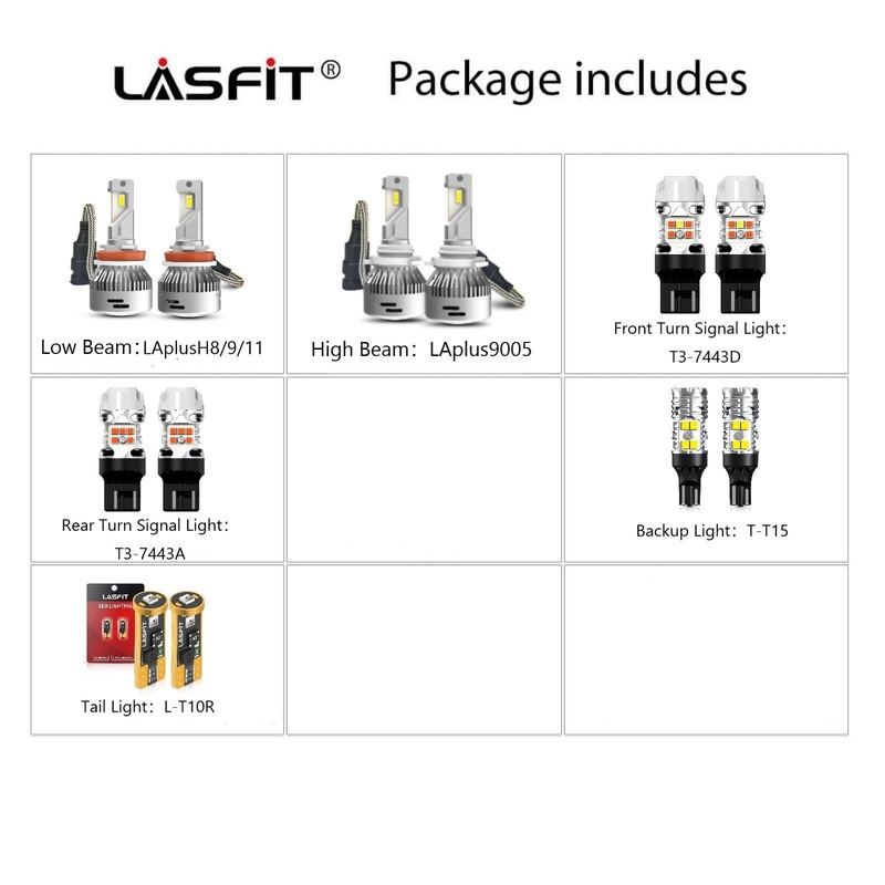 Fit for 2022-2025 Chevrolet Malibu H11 9005 LED Exterior Lights