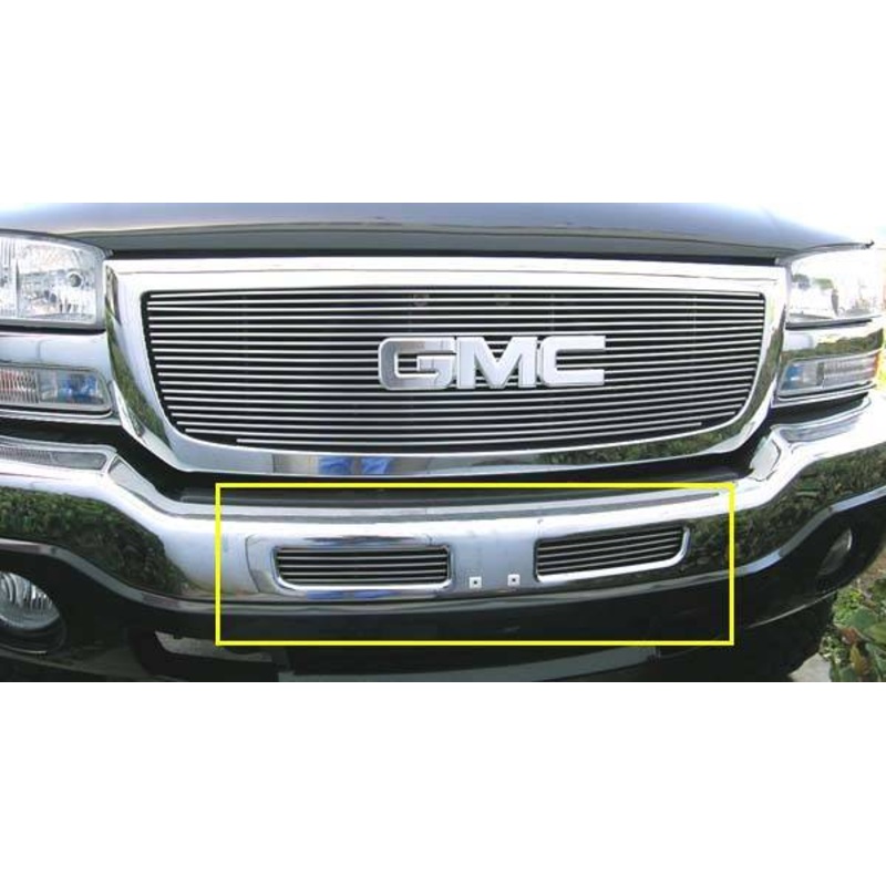 T-REX Grilles 25201 Polished Aluminum Horizontal Bumper Grille Fits 2007-2007 GMC Sierra 1500 Classic Sierra 2500 Classic Sierra 3500 Classic