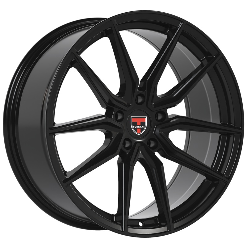 Tuscani 20X9 Wheels 202GB 5X120 PCD 35mm Offset Gloss Black Rims