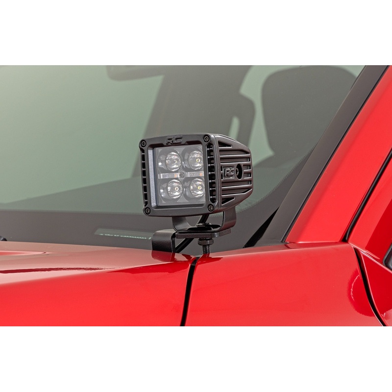 LED Light Kit | Ditch Mount | 2″ Black Pair | Amber DRL | Toyota Tacoma (2024)