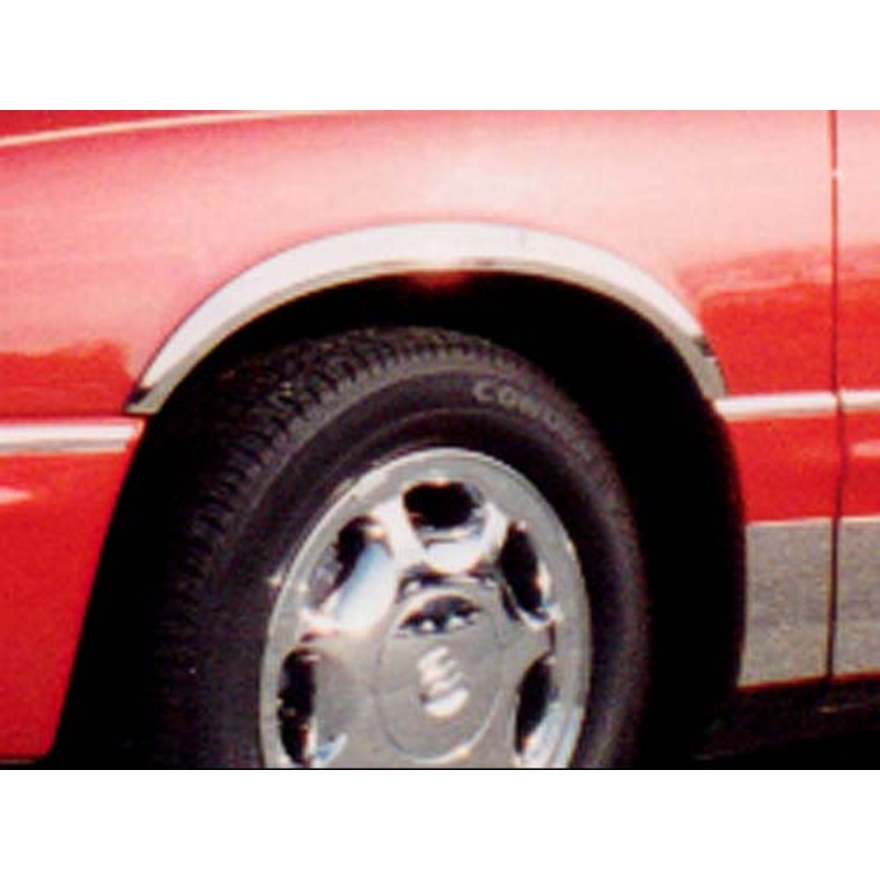 Molded Stainless Steel Wheel Well Fender Trim Molding 6 Pc