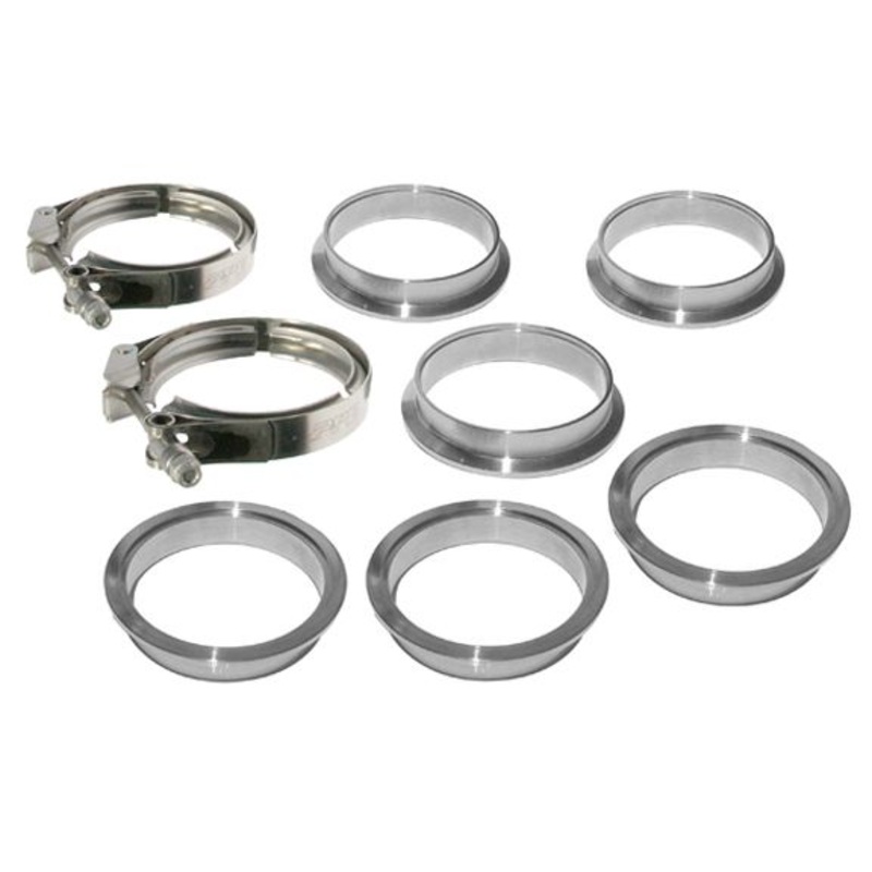 3.0 Inch QR Aluminum V-Band 8 Pc Set 2C 3M 3F PPE Diesel