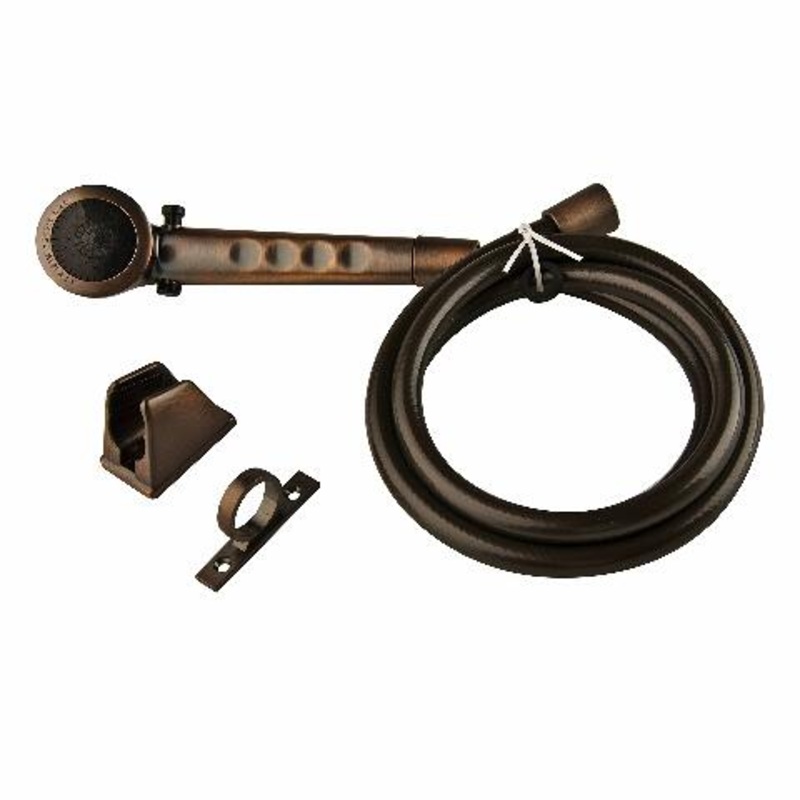 Dura Faucet DF-SA130-ORB RV Economical Shower Head and 60-inch Hose Kit – Water-Saving Trickle Switch (Oil Rubbed Bronze)