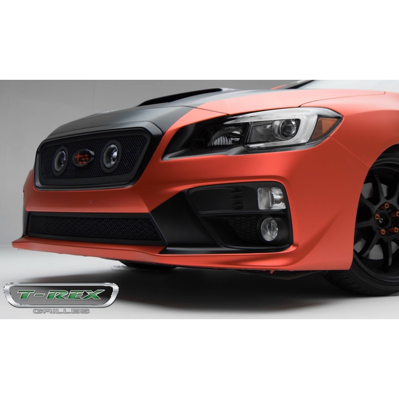 T-REX Grilles 51982 Black Mild Steel Small Mesh Grille Fits 2015-2017 Subaru WRX