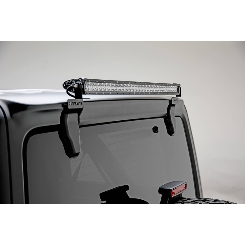 ZROADZ Z394931 Black Stainless Steel Rear Window LED Bracket Fits 2018-2023 Jeep Wrangler JL Wrangler JLU