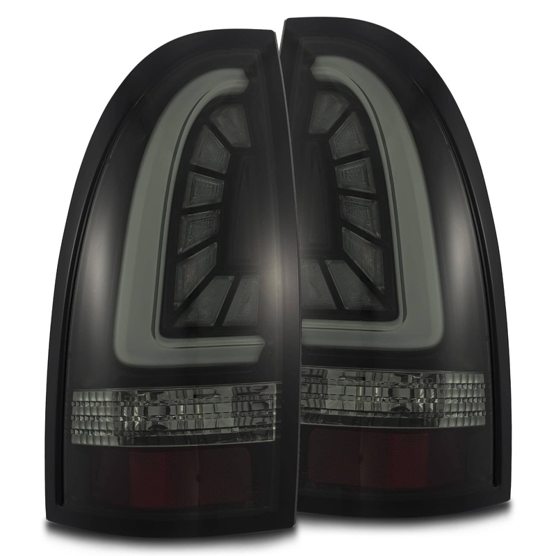 ALPHAREX 2005-2015 Toyota Tacoma PRO-Series LED Tail Lights Jet Black