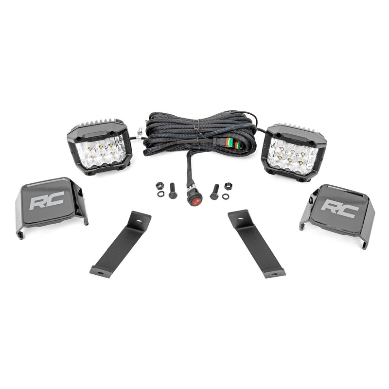 LED Light Kit | Ditch Mount |  3″ OSRAM | Wide | Jeep Cherokee KL (14-21)