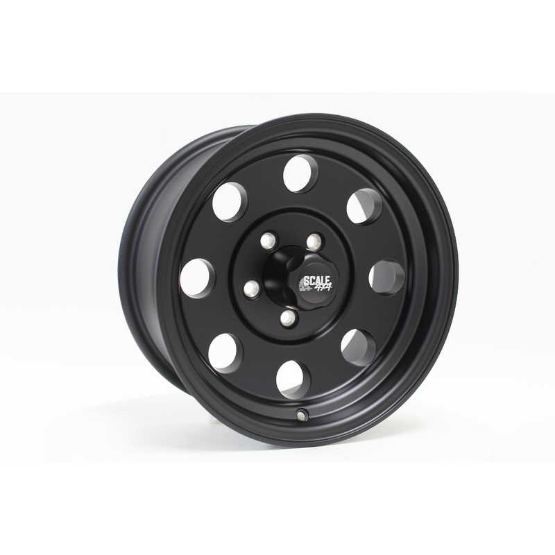 SCALE4X4 Sahara Matte Black 16″ Wheels – 16×8 / +0 / 8×165.1