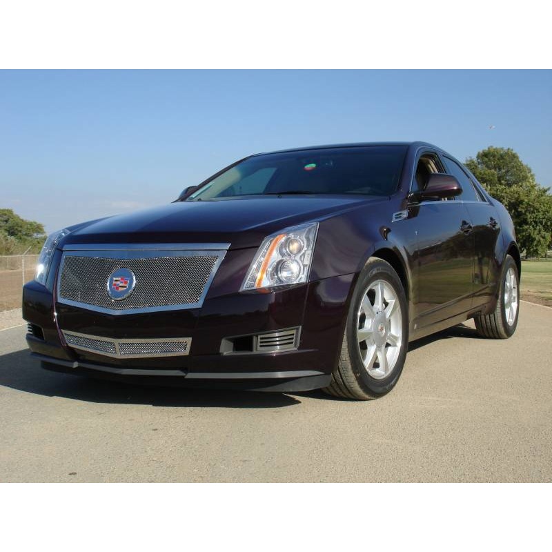 T-REX Grilles 54197 Polished Stainless Steel Small Mesh Grille Fits 2008-2013 Cadillac CTS CTS Coupe CTS Sport CTS Sport Wagon