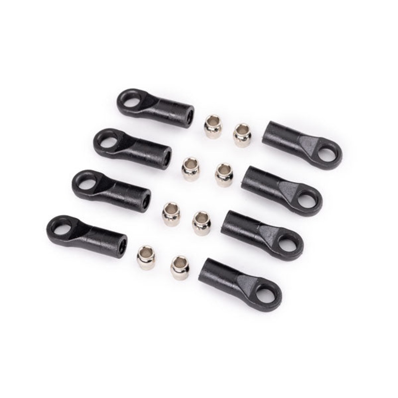 Traxxas Rod Ends, long (8) Hollow Balls, Steel (8) (For 1/18 scale TRX-4M)