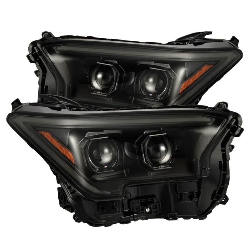 ALPHAREX 2024-2025  Toyota Tacoma LUXX-Series LED Projector Headlights Black