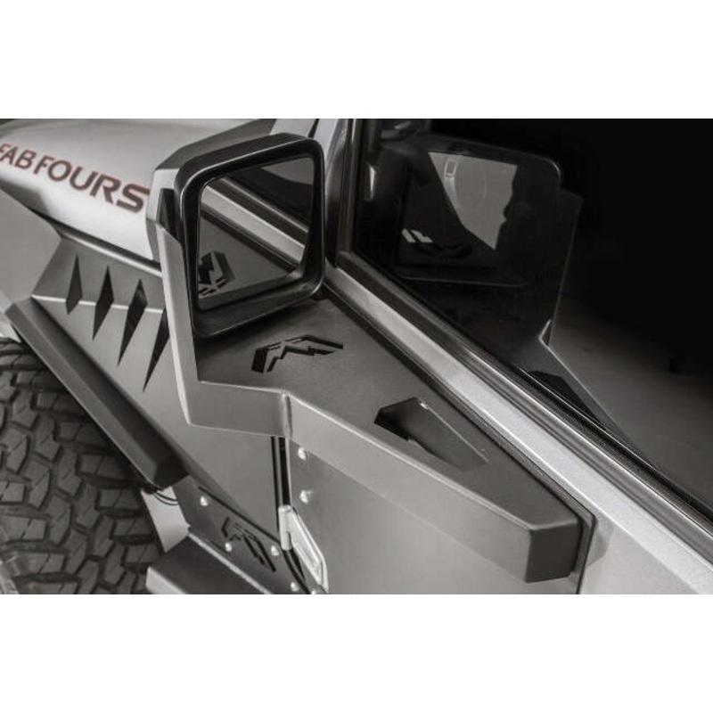 Fab Fours JK3001-1 Door Skin Mirror Guard Fits 07-18 Wrangler (JK)