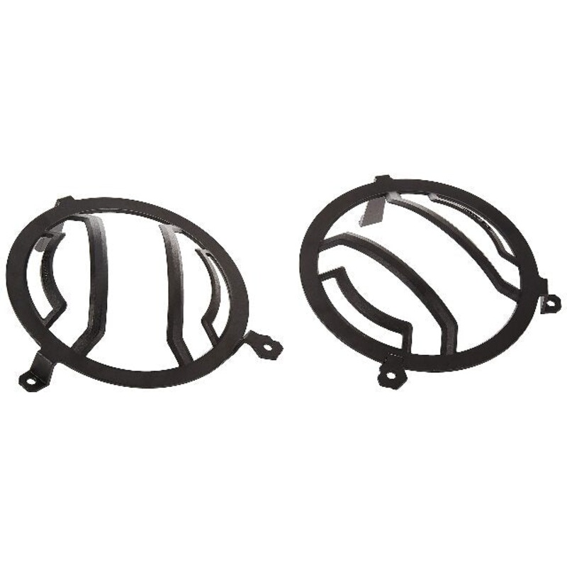 Rugged Ridge 11230.21 Elite Euro Guard Kit, Headlight, Black; 18-Current Jeep Wrangler / 20-Current Gladiator