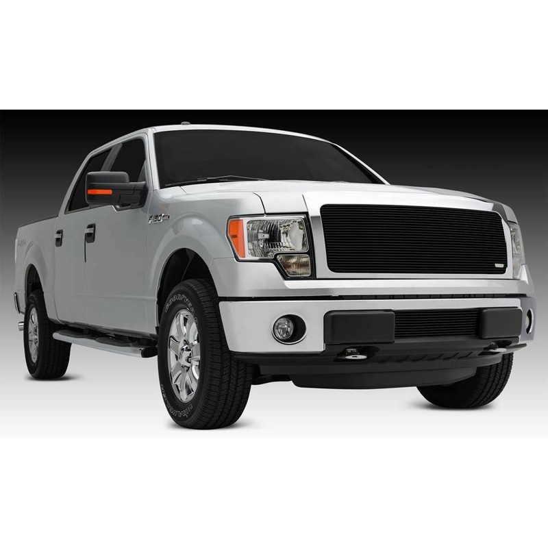 T-REX Grilles 20572B Black Aluminum Horizontal Grille Fits 2013-2014 Ford F-150 XLT