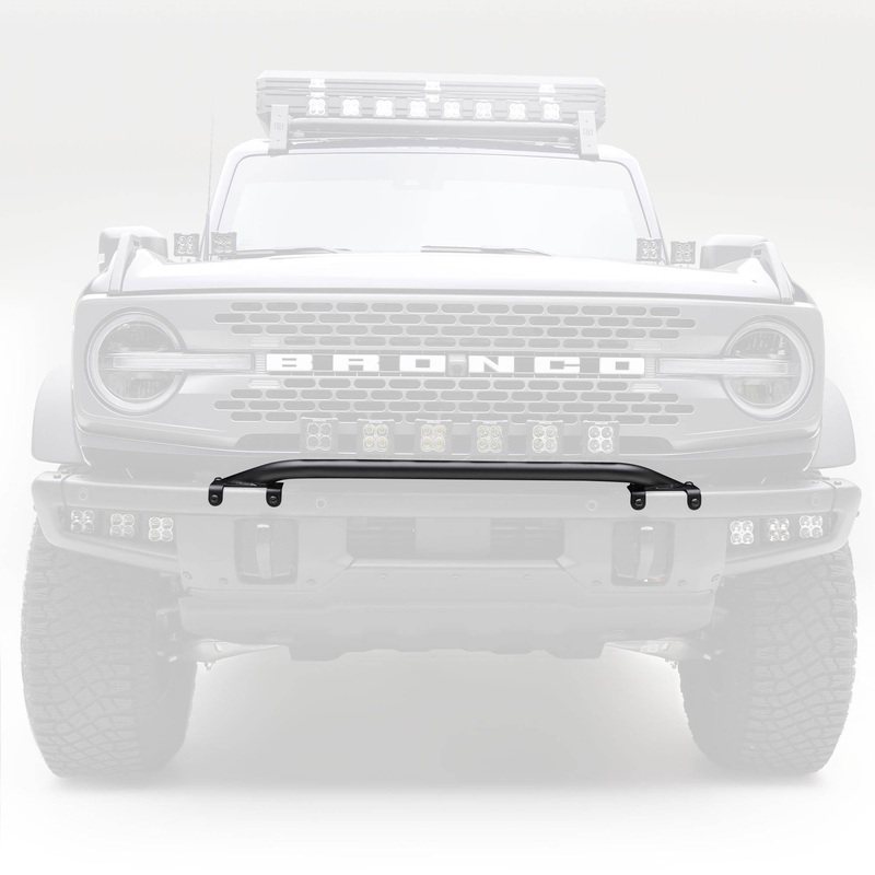 ZROADZ Z325431 Black Mild Steel Front Bumper Top LED Bracket Fits 2021-2023 Ford Bronco