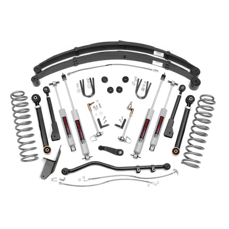 4.5 Inch Lift Kit | RR Springs | X-Series | Jeep Cherokee XJ 2WD/4WD (84-01)