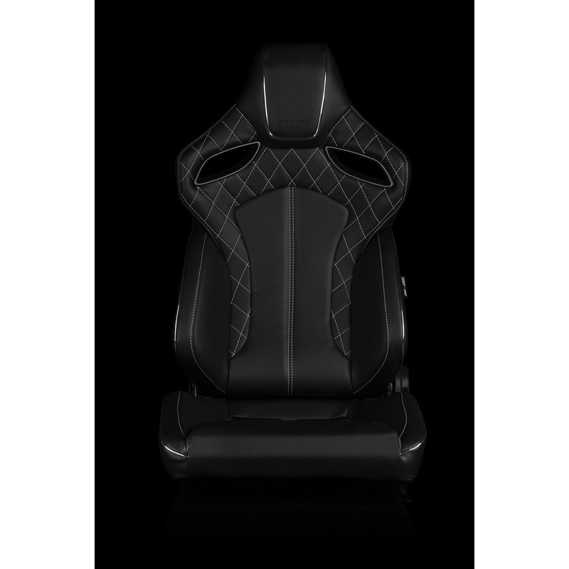 Universal BRAUM ORUE SERIES RACING SEATS (DIAMOND ED. | WHITE STITCHING)  PAIR