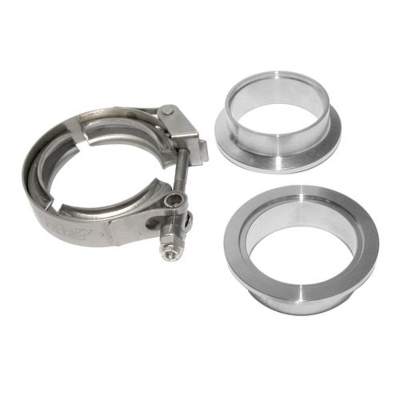 2.0 Inch QR Aluminum V-Band 3 Pc Set 1C 1M 1F PPE Diesel