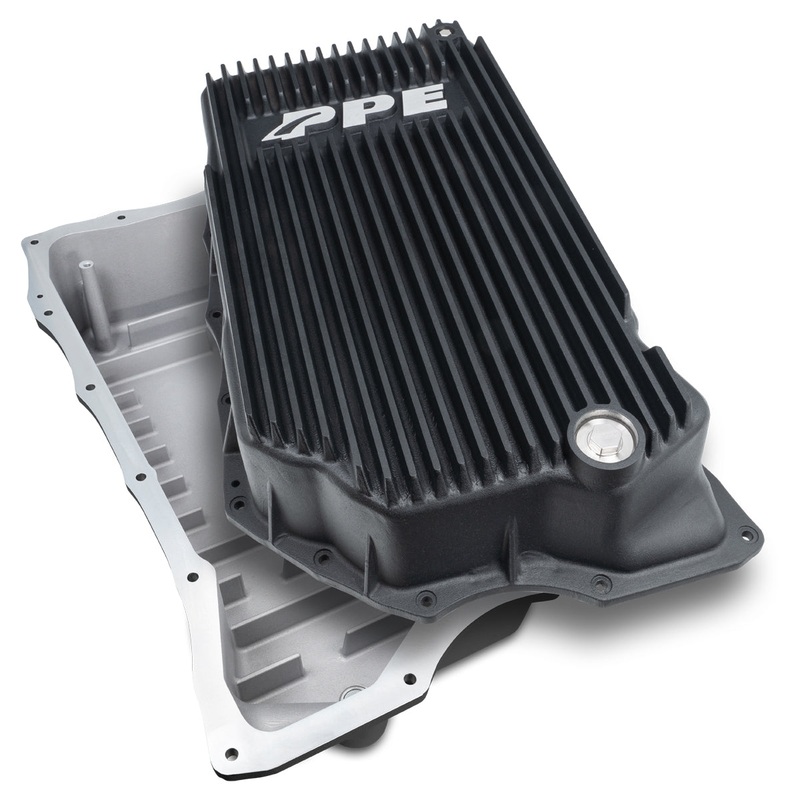 2020-2023 GM 6.6L Duramax w/ 10L1000 Transmission – Heavy-Duty Cast Deep Transmission Pan Black