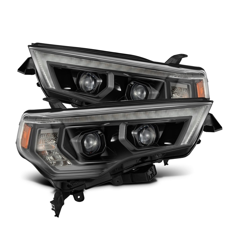 ALPHAREX 2014-2023 Toyota 4Runner MK II LUXX-Series LED Projector Headlights Alpha-Black
