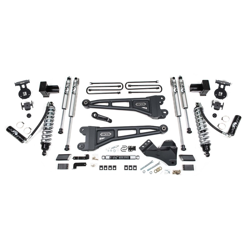 BDS Suspension 4″ Coilover Radius Arm Lift Systems for 2020 Ford F250/F350 4WD Diesel Only 1551F