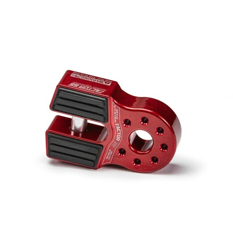 Factor55 00050-01 Flatlink Original Folding Winch Shackle Bracket Max Load Rating 16,000 lb Ultimate Failure Greater Than 40,000 lb Ideal Compatible with 4×4 Off Road Adventures  Red