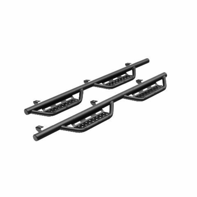 RealTruck Nerf RS Steps for Jeep Gladiator JT | Cab Length, Steel, Textured Black | 519418012 | Fits 2020-2024 Jeep Gladiator JT 4 Door, SRW Gas