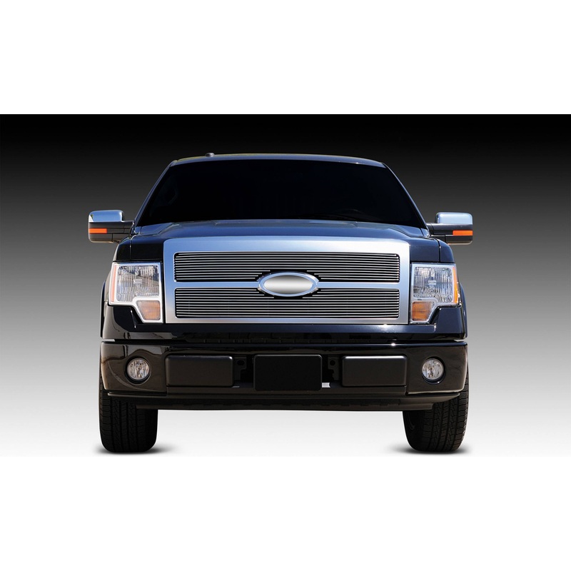 T-REX Grilles 20567 Polished Aluminum Horizontal Grille Fits 2009-2012 Ford F-150 Platinum