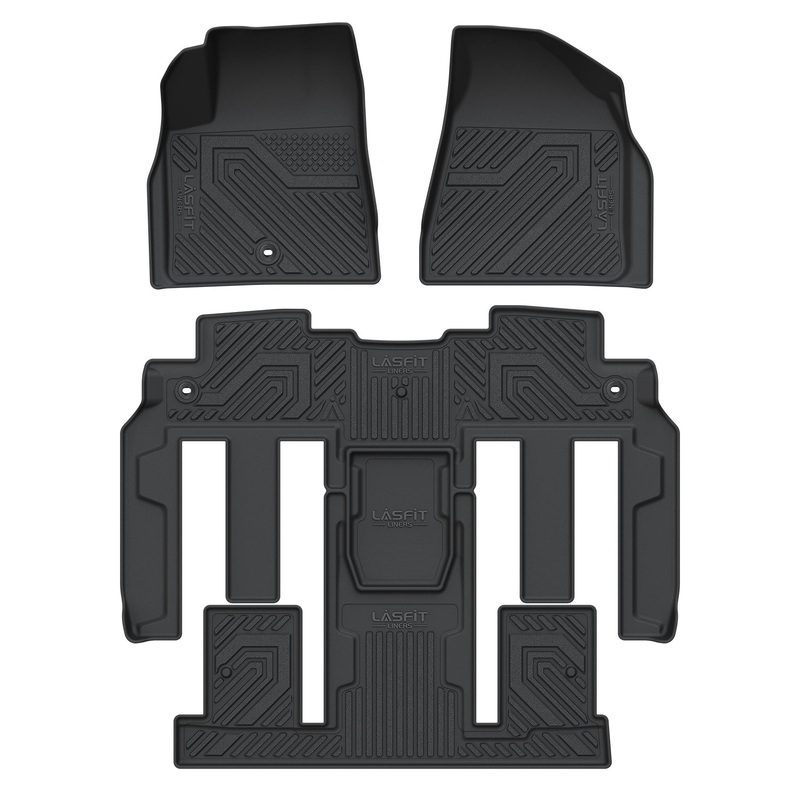 Fit for 2007-2016 GMC Acadia Floor Mats, Fit 2nd Row Bucket Seating Only