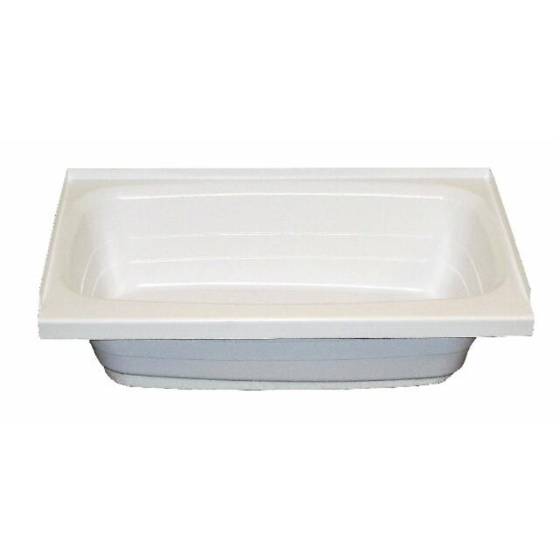Lippert Replacement 24″ x 36″ White Bathtub with Left Drain, Scratch-Resistant ABS Acrylic Compatible with RVs, Travel Trailers, 5th Wheels, Motorhomes – W2436LHSPK