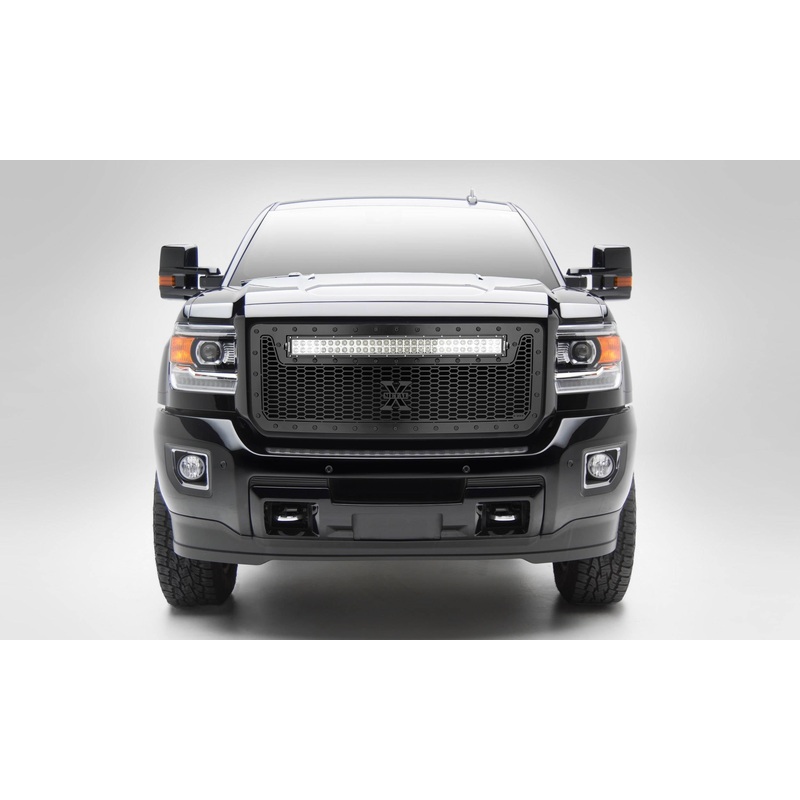 T-REX Grilles 7312111-BR Black Mild Steel Laser Cut Pattern Grille Fits 2015-2019 GMC Sierra 2500 Sierra 3500